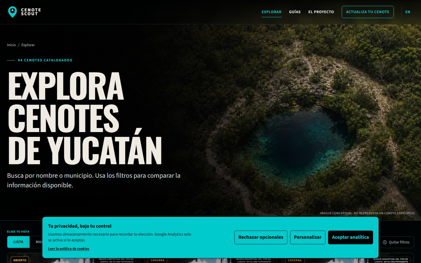 Cenote Scout — Yucatán cenote directory